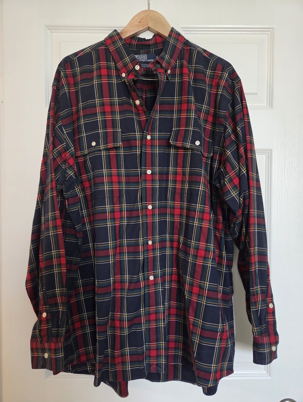 Vintage Polo Ralph Lauren Whitfield 2 Ply Cotton Button Down Shirt